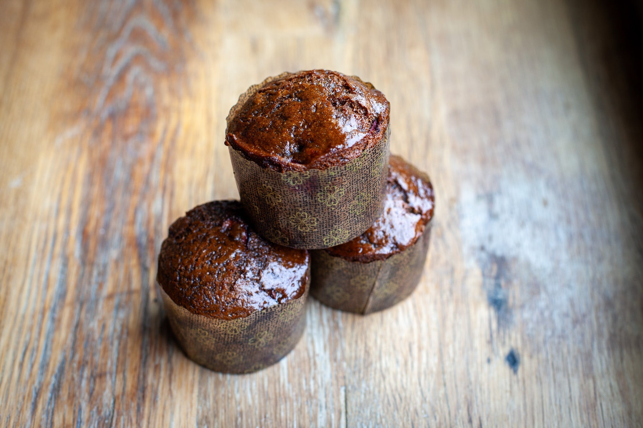 Gingerbread Cranberry Vegan Muffin