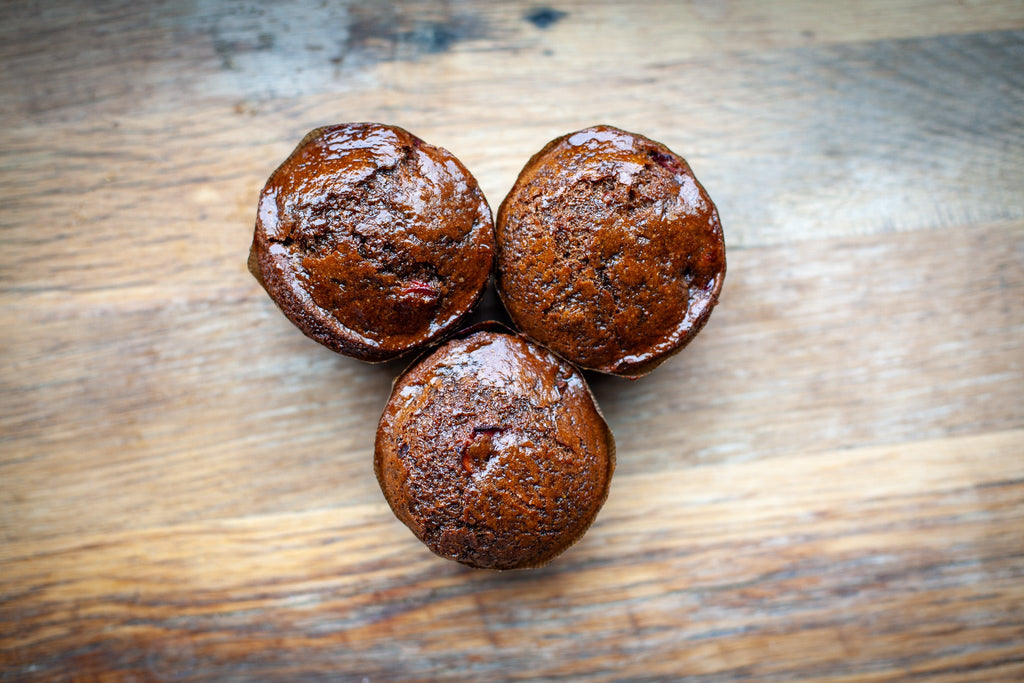 Gingerbread Cranberry Vegan Muffin