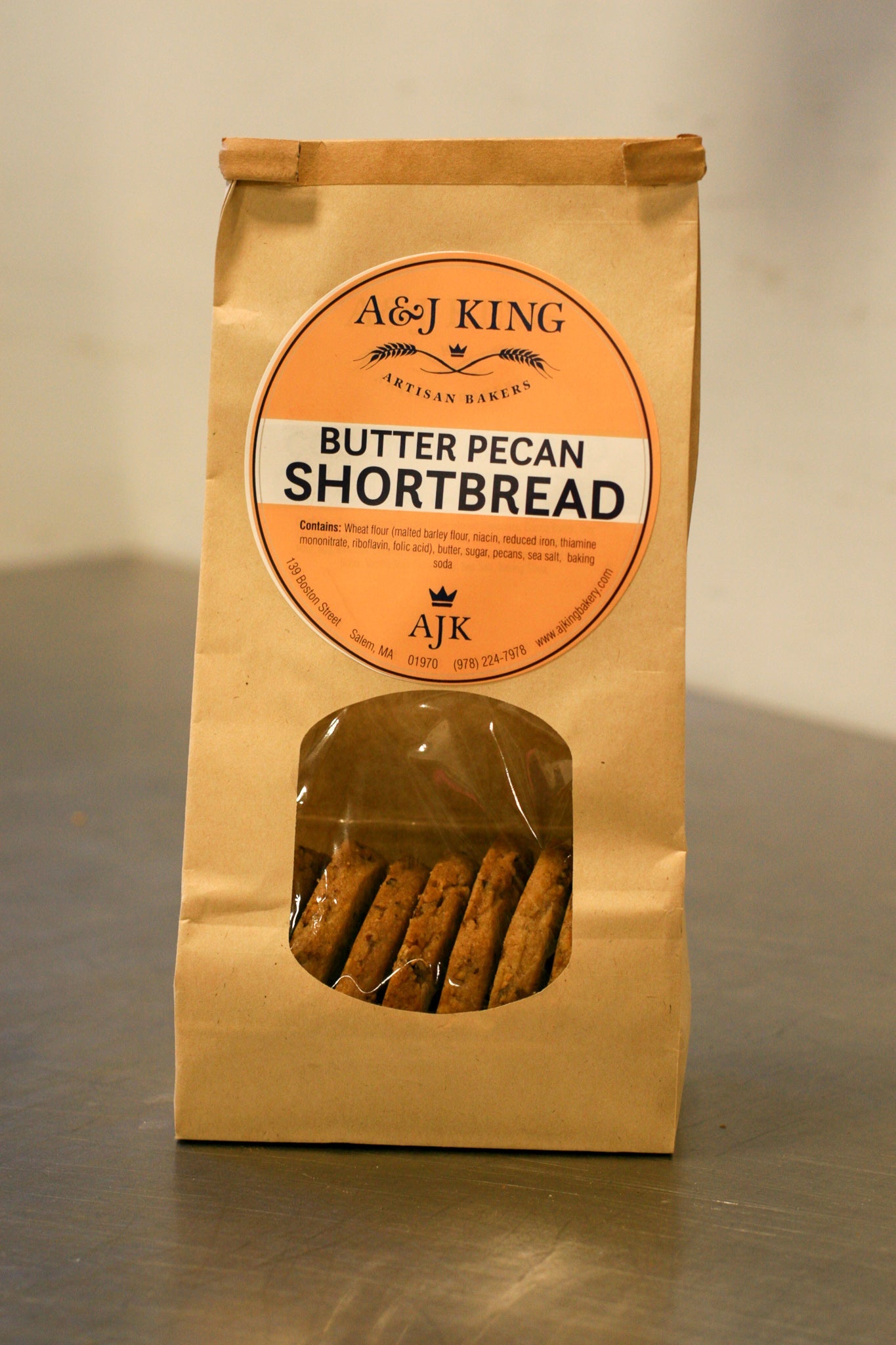 Pecan Shortbread Cookies, Bag