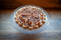 Large Hazelnut Caramel Crunch Cream Pie